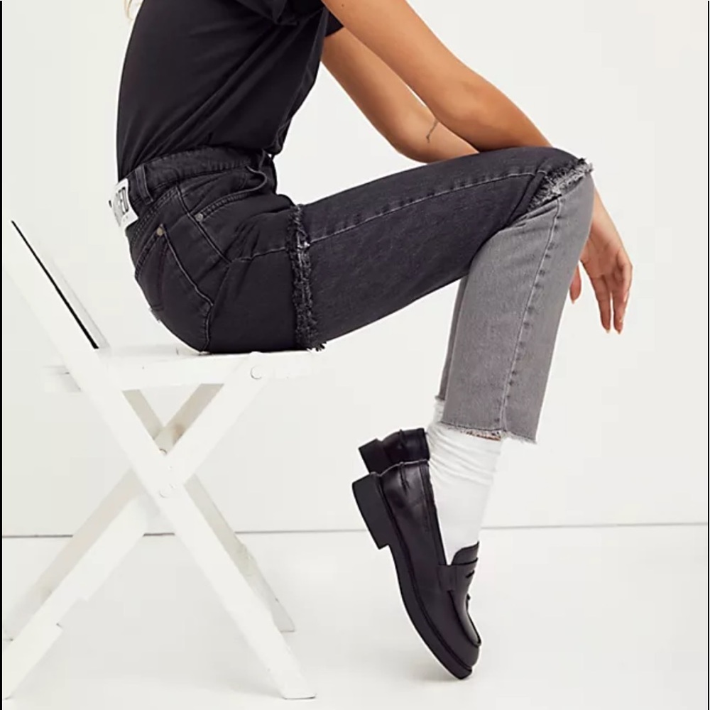 Ragged priest patchwork jeans